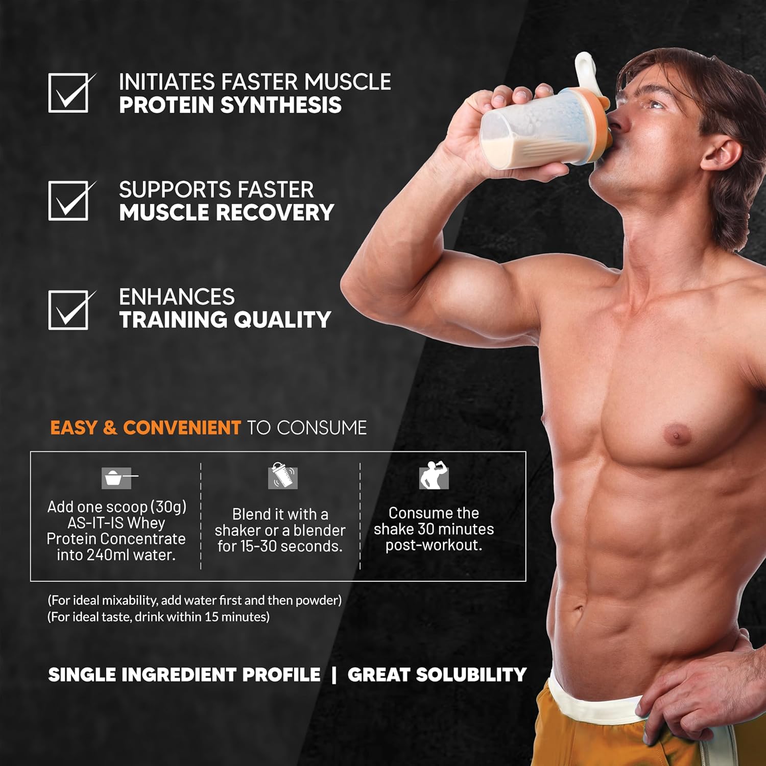 AS-IT-IS NUTRITION WHEY PROTEIN CONCENTRATE 80% -UNFLAVOURED 1KG