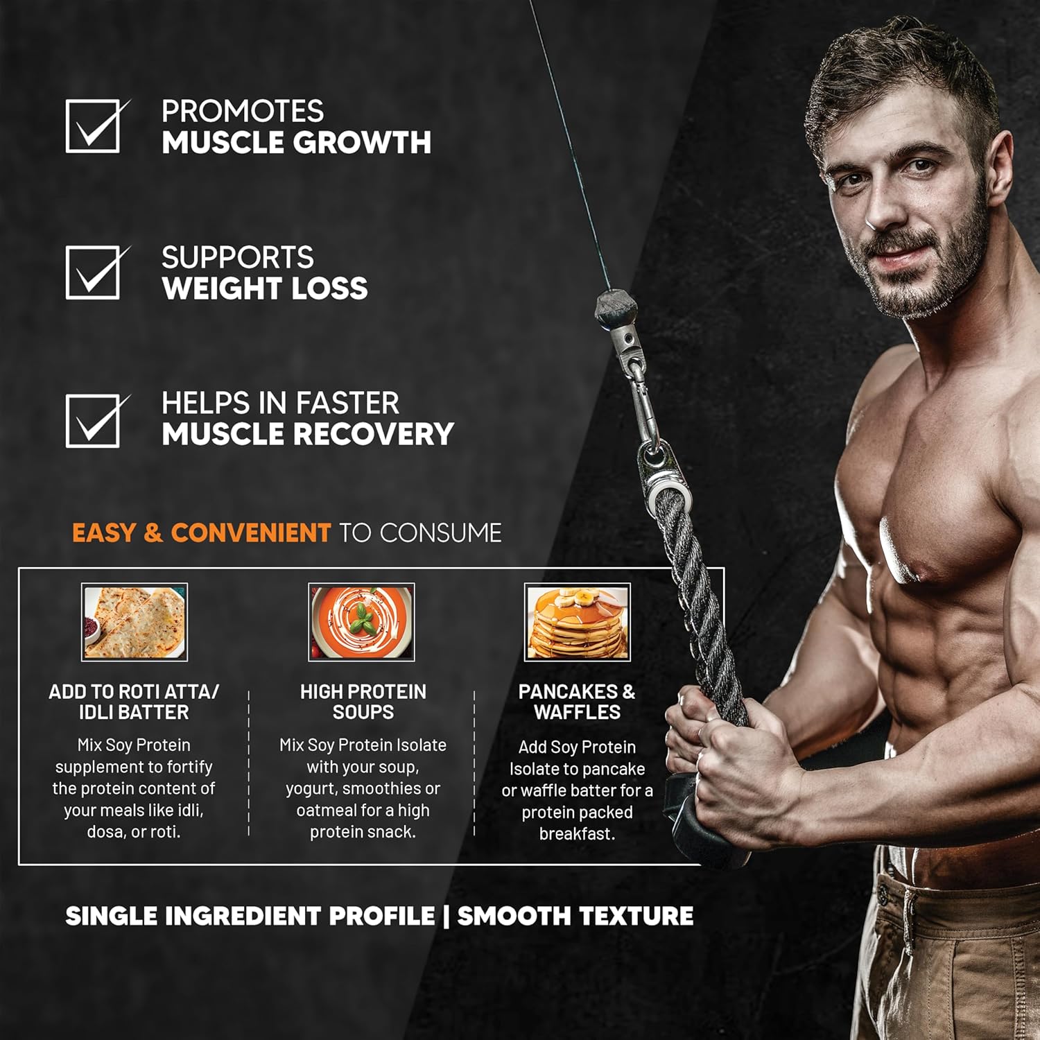 AS-IT-IS NUTRITION SOY PROTEIN ISOLATE 90% MADE FOR MEAL SUPPLEMENTATION VEGAN PLANT PROTEIN 1KG
