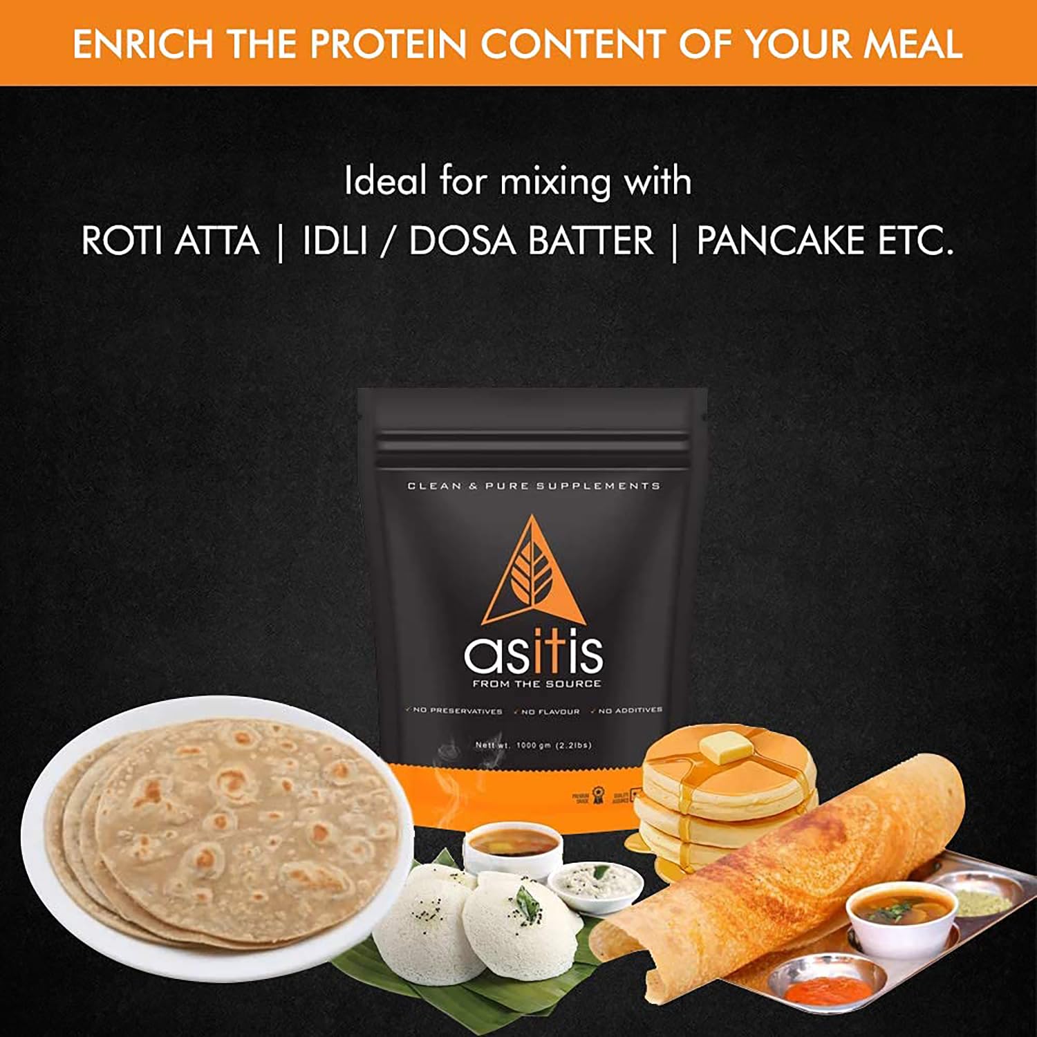 AS-IT-IS NUTRITION PEA PROTEIN ISOLATE DESIGNED FOR MEAL SUPPLEMENTATION VEGAN PLANT PROTEIN 1KG
