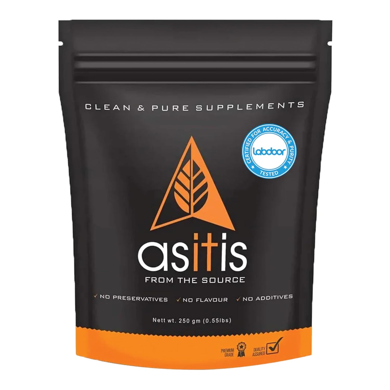 AS-IT-IS NUTRITION 100% CREATINE MONOHYDRATE, PURE 2.5G MICRONIZED POWDER UNFLAVOURED 250GM