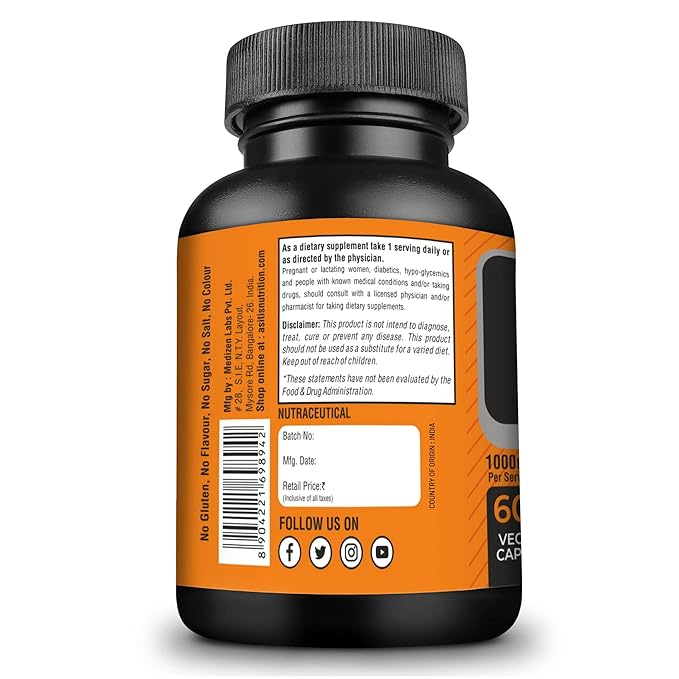 AS-IT-IS NUTRITION BCAA 1000MG REDUCES FATIGUE & BOOSTS MUSCLE GROWTH 60 CAPSULES