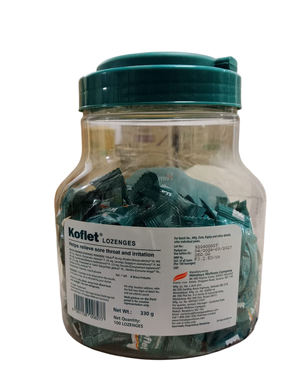 KOFLET LOZENGES 1*100STRP