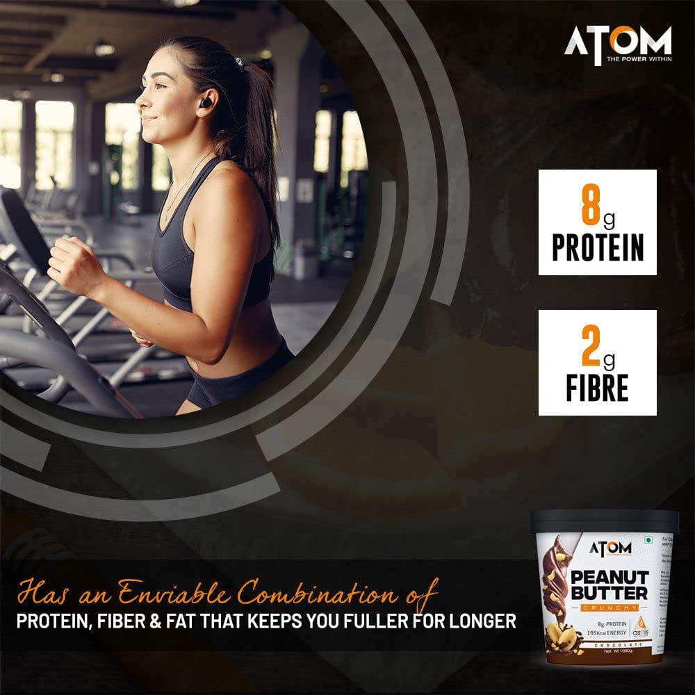 AS-IT-IS ATOM CHOCOLATE PEANUT BUTTER CRUNCHY GLUTEN FREE CHOLESTEROL FREE 1KG