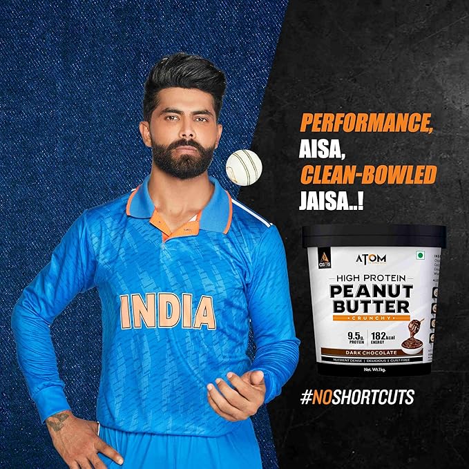 AS-IT-IS NUTRITION ATOM HIGH PROTEIN PEANUT BUTTER CRUNCHY, DARK CHOCOLATE 1KG