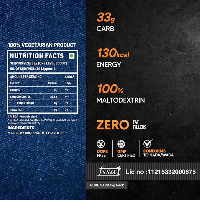 AS-IT-IS NUTRITION ATOM 100% PURE CARB FOR FASTER WEIGHT GAINS HAZELNUT FLAVOR 1KG