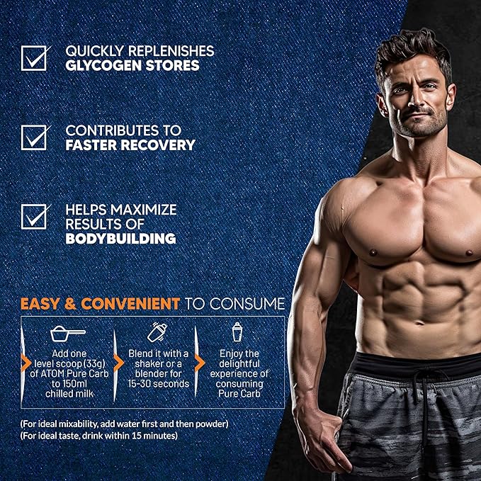 AS-IT-IS NUTRITION ATOM 100% PURE CARB FOR FASTER WEIGHT GAINS HAZELNUT FLAVOR 1KG