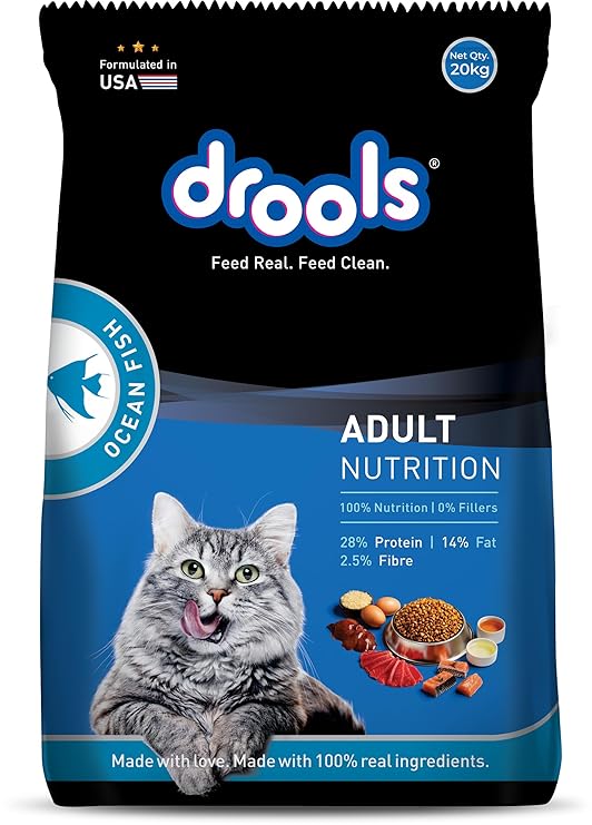 DROOLS ADULT DRY CAT FOOD OCEAN FISH, 20KG