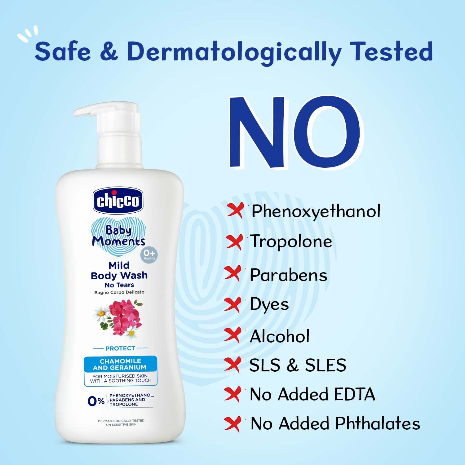CHICCO MILD BODYWASH PROTECT NO TEARS 200ML