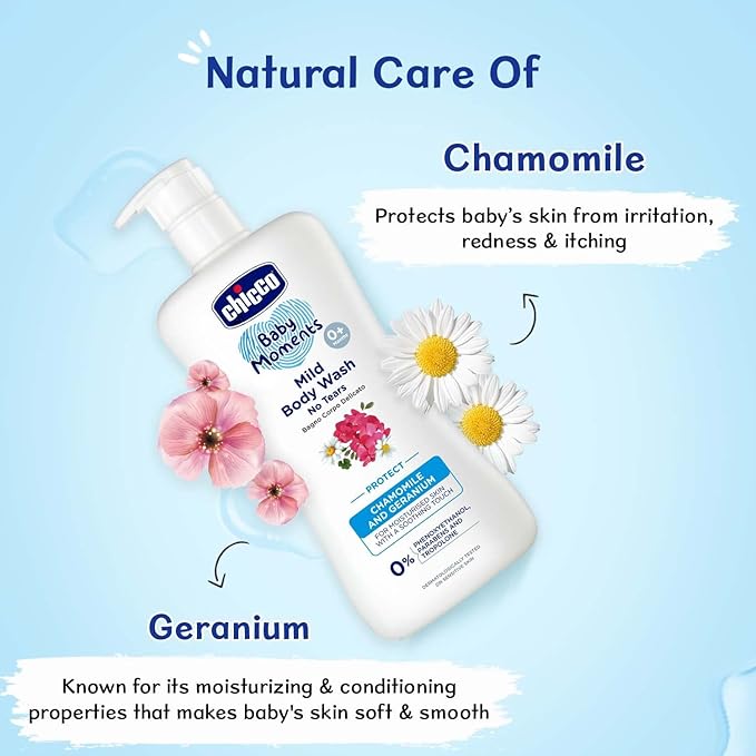 CHICCO MILD BODYWASH PROTECT NO TEARS 500ML