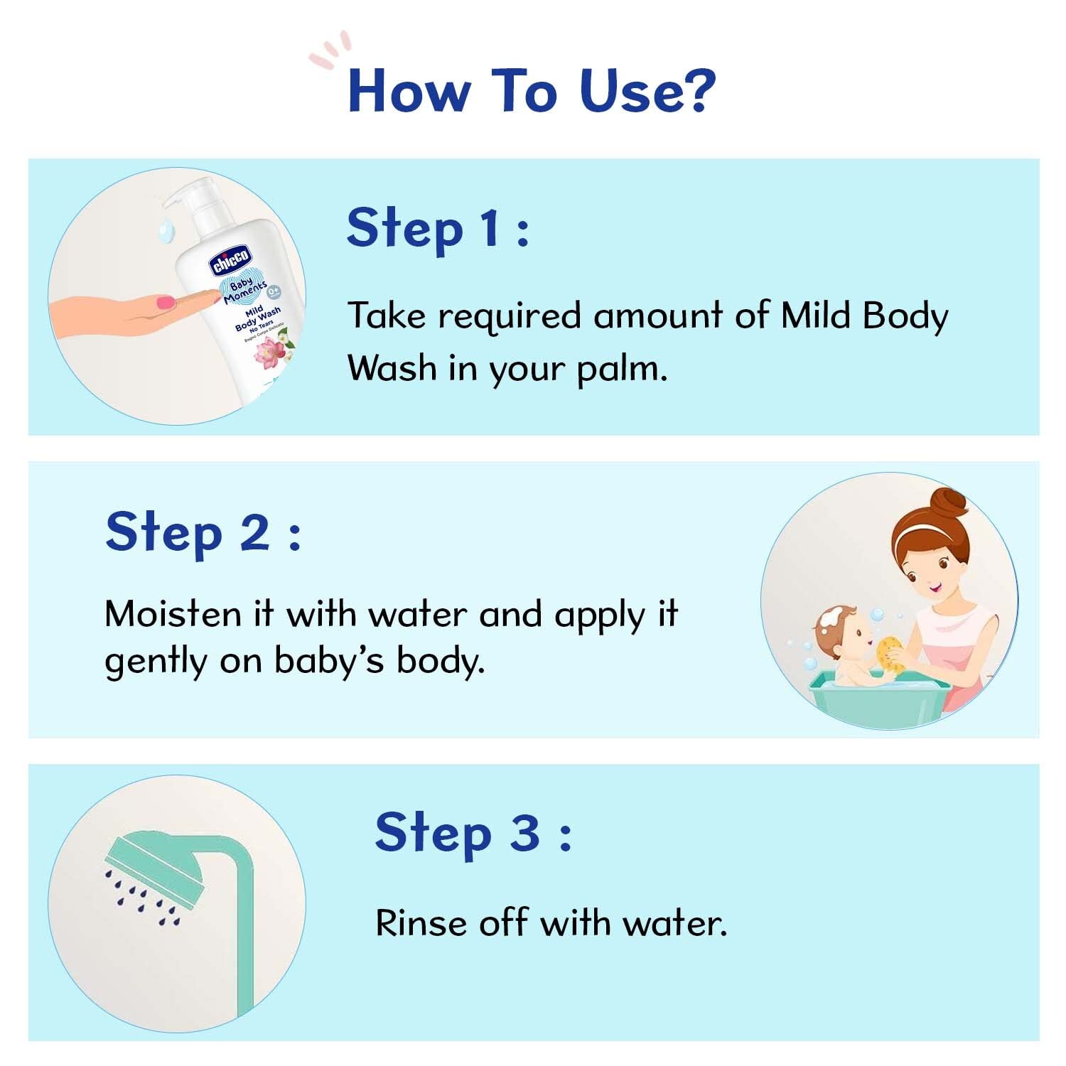 CHICCO MILD BODYWASH REFRESH NO TEARS 500ML