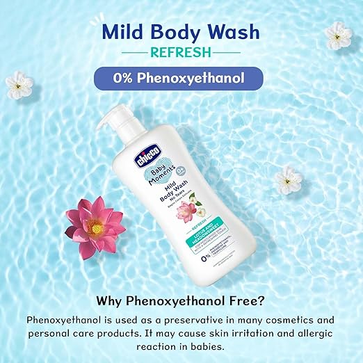 CHICCO MILD BODYWASH REFRESH NO TEARS 500ML