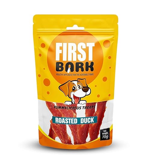 FIRSTBARK CHICKEN JERKY DOG TREATS ROASTED DUCK 70GM