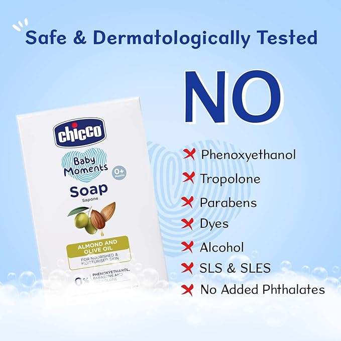 CHICCO BM SOAP 75GM (3+1) PACK