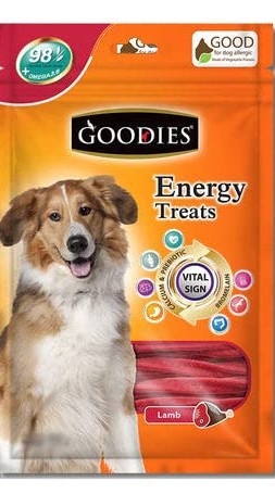 GOODIES ENERGY TREATS LAMB FLAVOUR DOG DENTAL TREAT - 125 GM