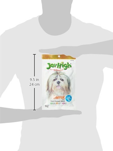 JERHIGH CARROT STICK DOG TREATS FOR ALL LIFE STAGES, 70GM