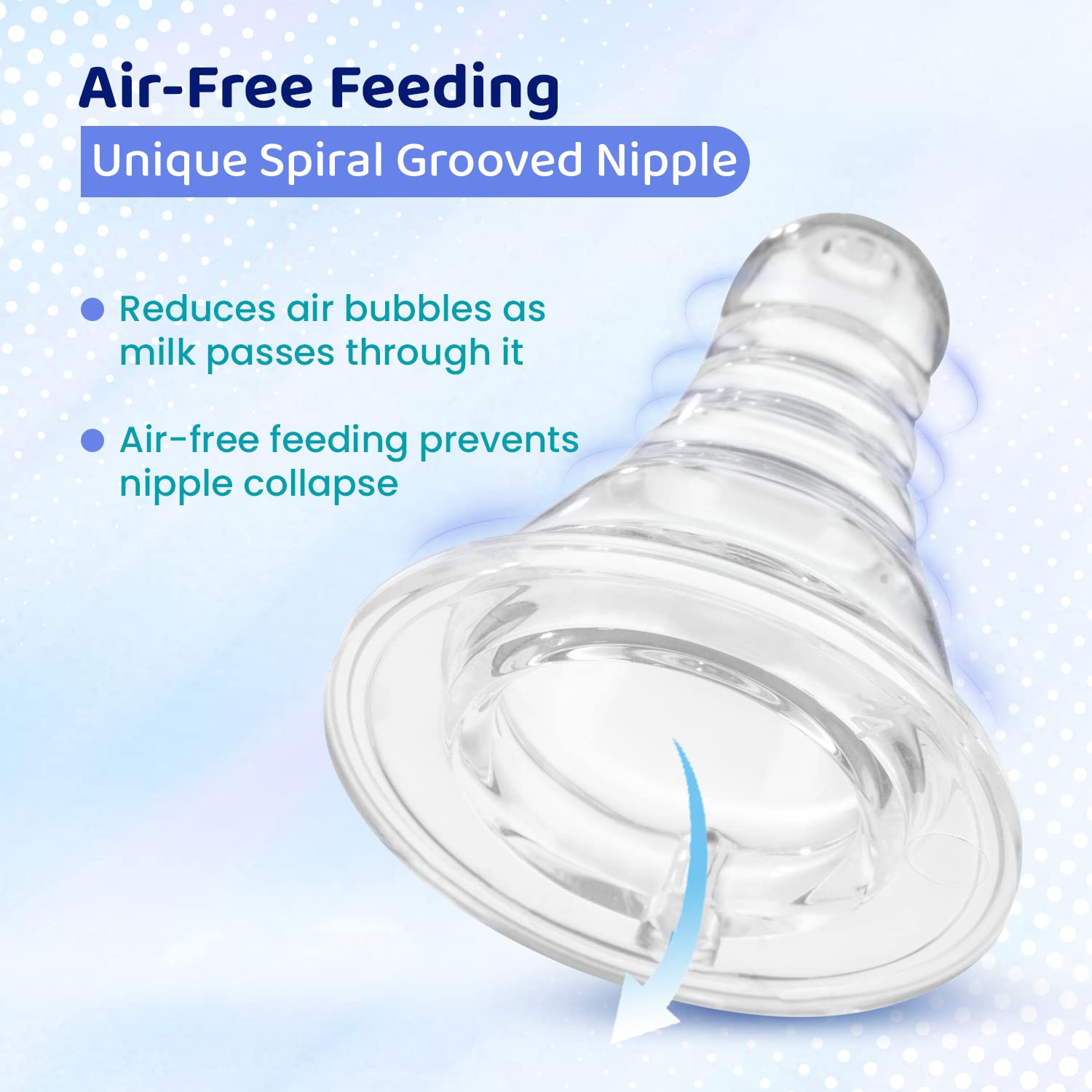 CHICCO WB GLASS MEDIUM FLOW FEEDING EASY BOTTEL 2M+ BLUE 250ML