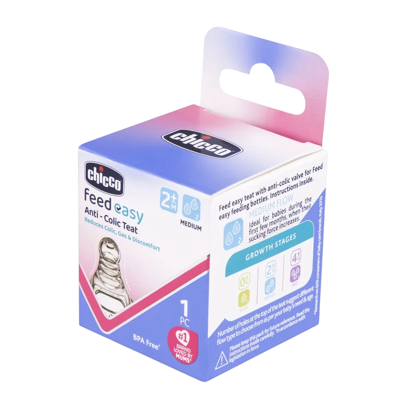 CHICCO FEED EASY MEDIUM FLOW 2M+ (1PCS)