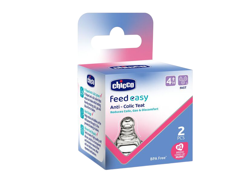 CHICCO FEED EASY FAST FLOW 4M+ (2PCS)
