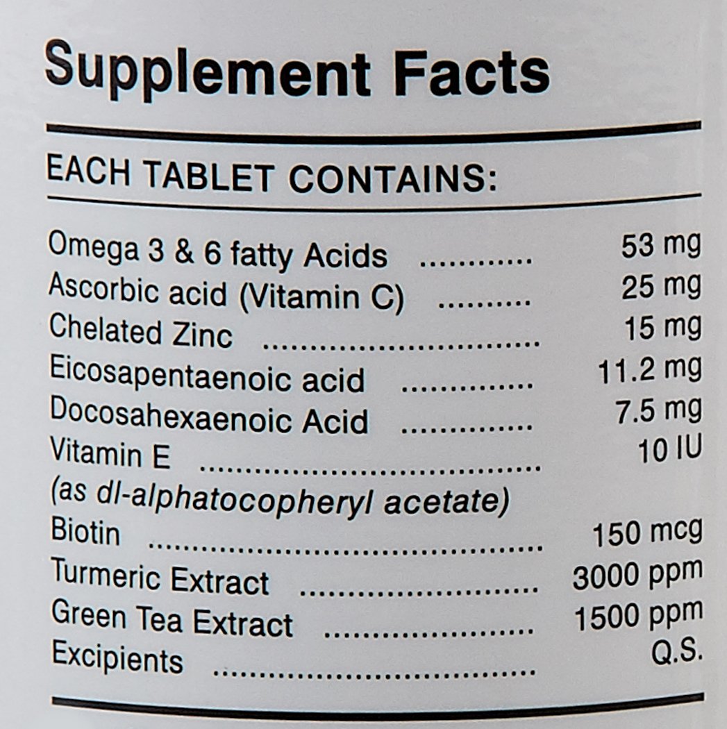 DROOLS ABSOLUTE SKIN + COAT TABLET- DOG SUPPLEMENT, 50 PIECES