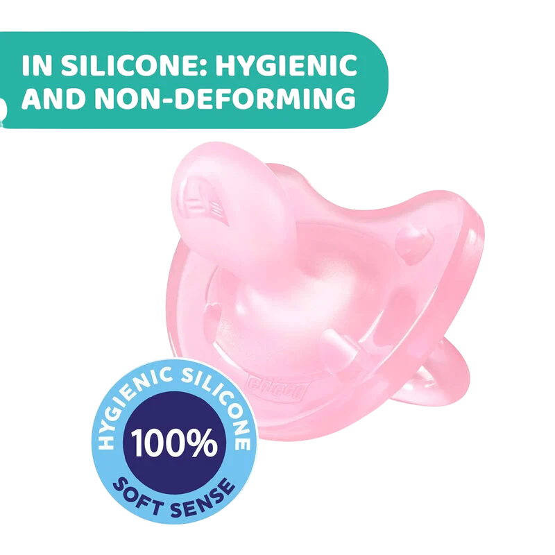 CHICCO PHYSIO SOFT SIL 0-6M PINK