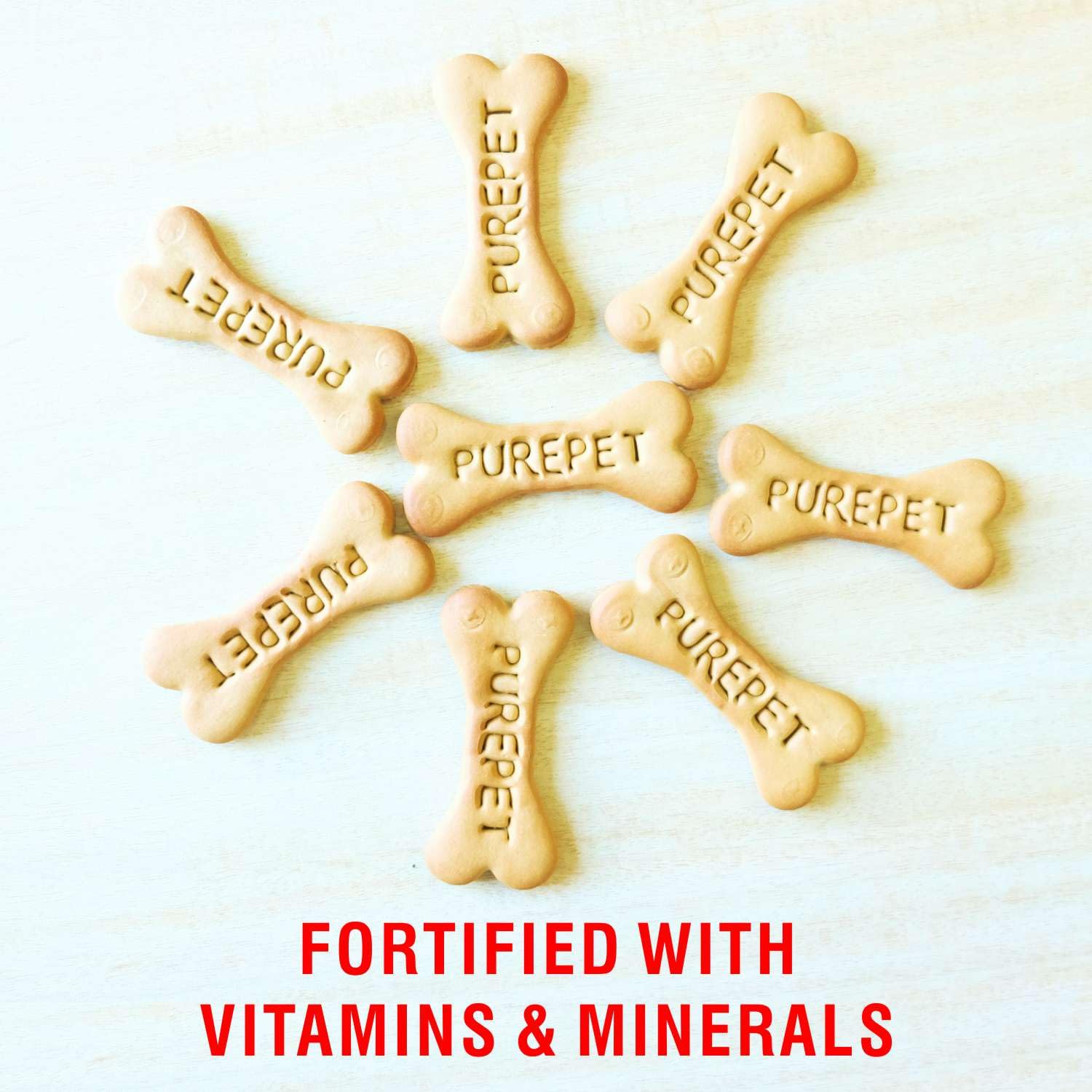 PUREPET DOG BISCUIT TREATS REAL CHICKEN FLAVOUR FOR ALL LIFE STAGES 800GM