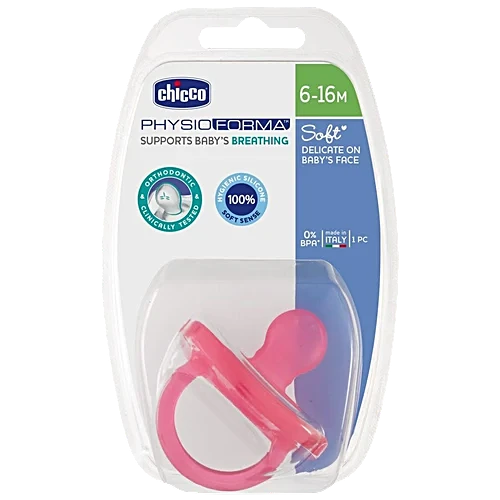 CHICCO PHYSIO SOFT SIL 6-16M PINK