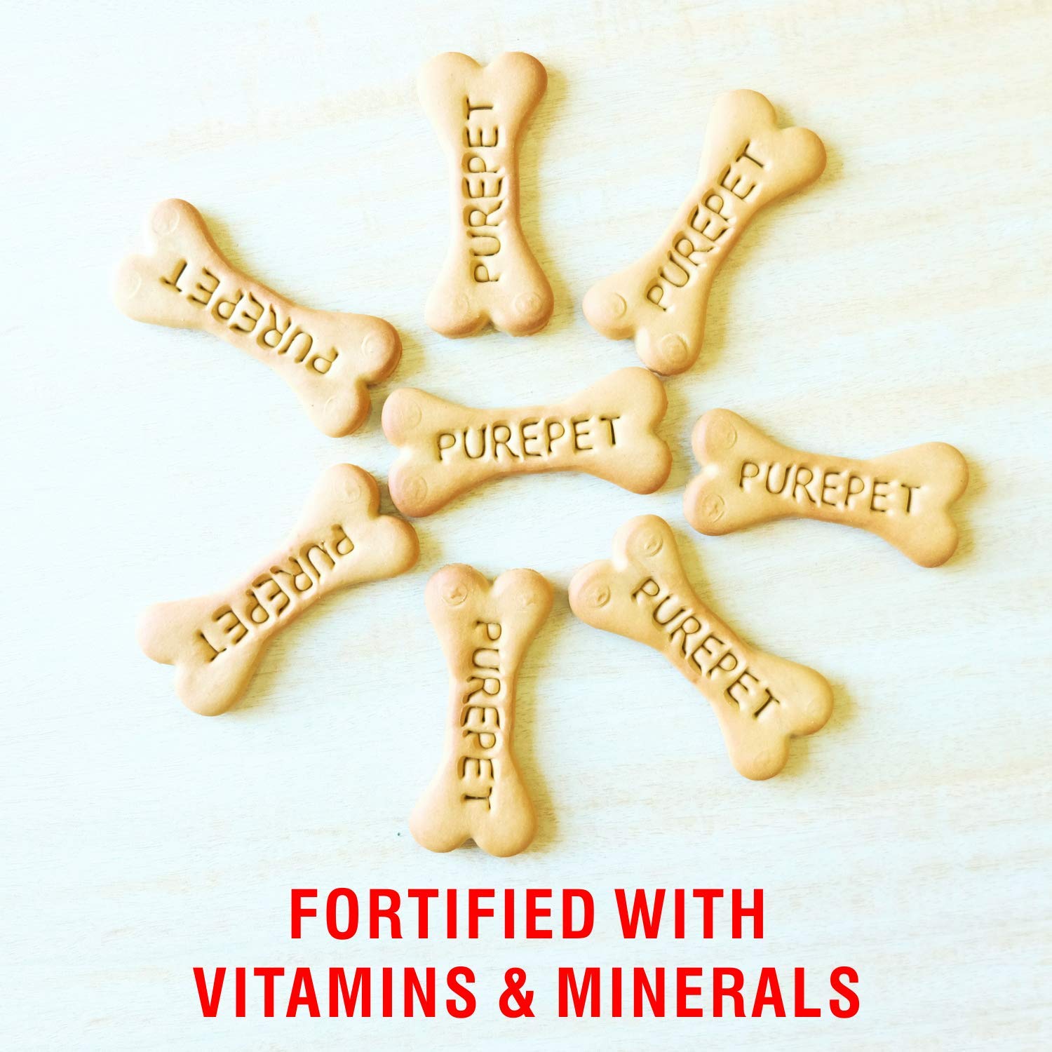 PUREPET DOG BISCUIT TREATS MILK AND REAL CHICIKEN FLAVOUR FOR ALL LIFE STAGES 800GM