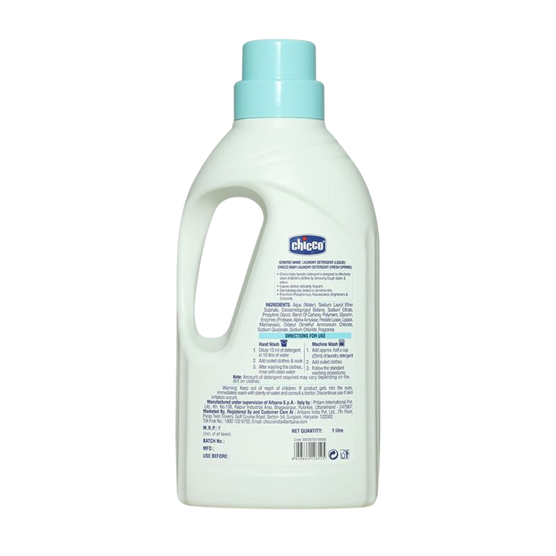 CHICCO LAUNDRY DETERGENT FRESH SPRING 1LTR