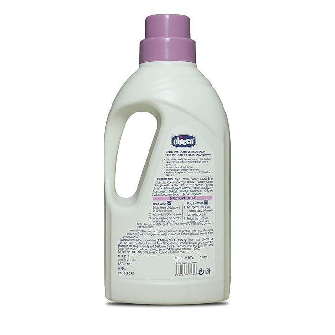 CHICCO LAUNDRY DETERGENT DELICATE FLOWERS 1LTR