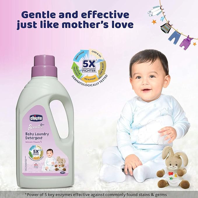 CHICCO LAUNDRY DETERGENT DELICATE FLOWERS 1LTR