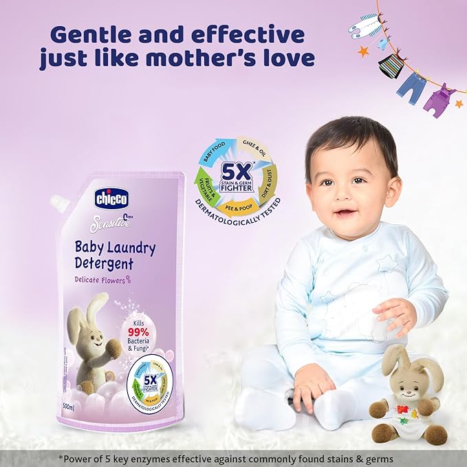 CHICCO LAUNDRY DETERGENT DELICATE FLOWERS 500ML