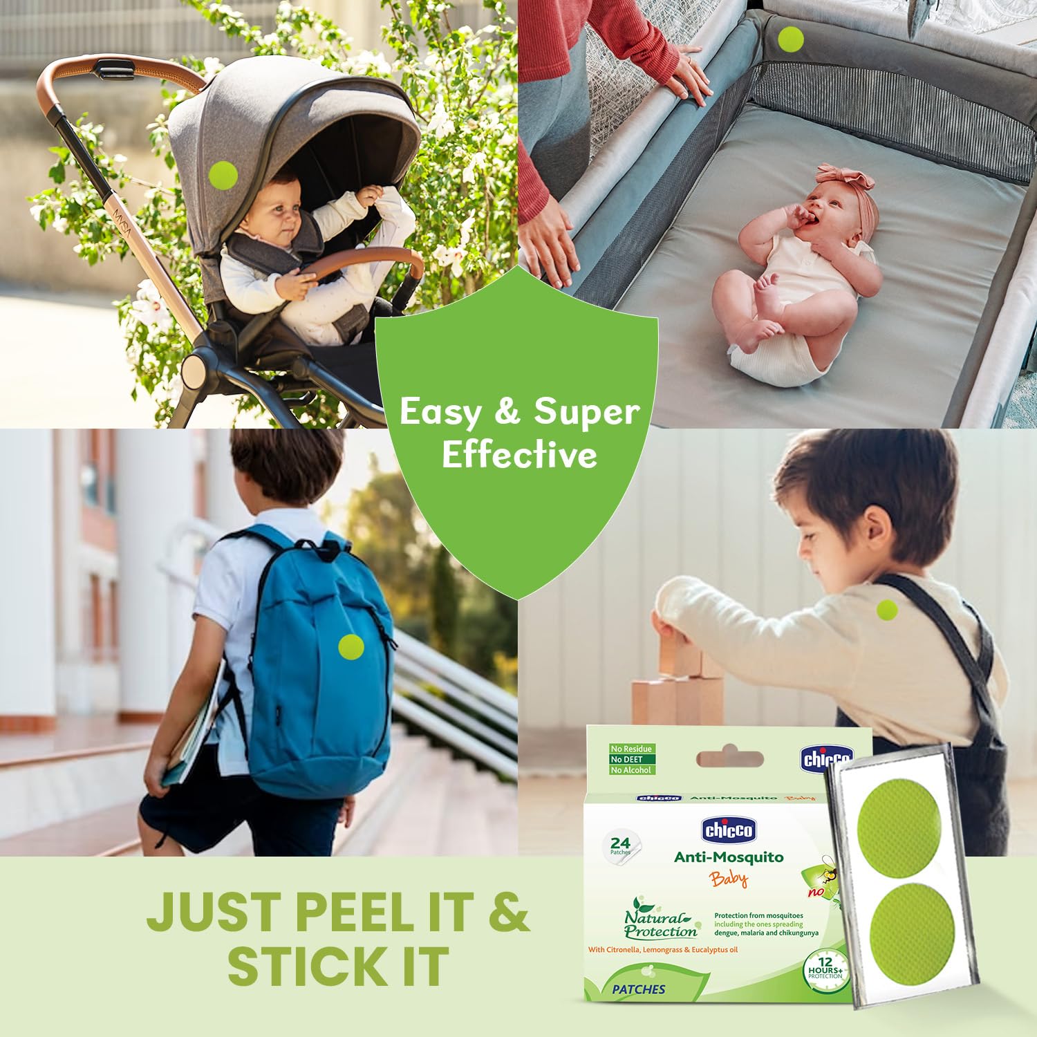 CHICCO ANTI-MOSQUITO PATCHES 24PCS