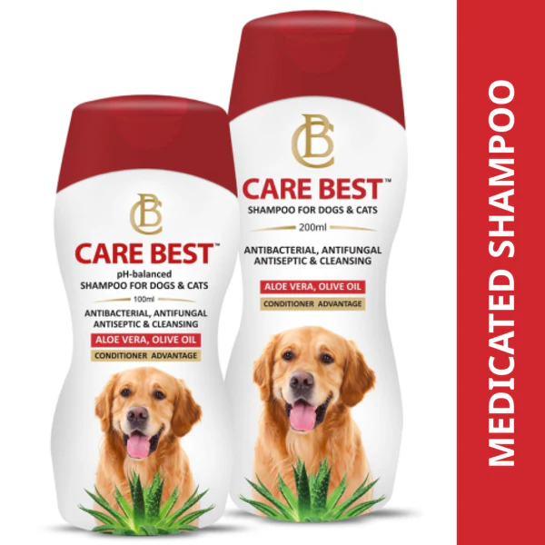 SKYEC CAREBEST ANTIBACTERIAL ANTIFUNGAL SHAMPOO FOR DOGS & CATS 200ML