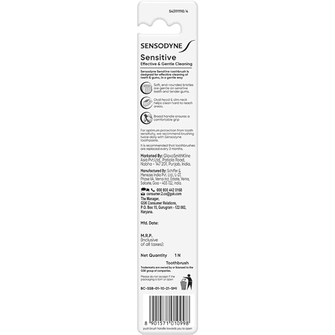SENSODYNE SOFT SENSITIVE MANUAL TOOTHBRUSH
