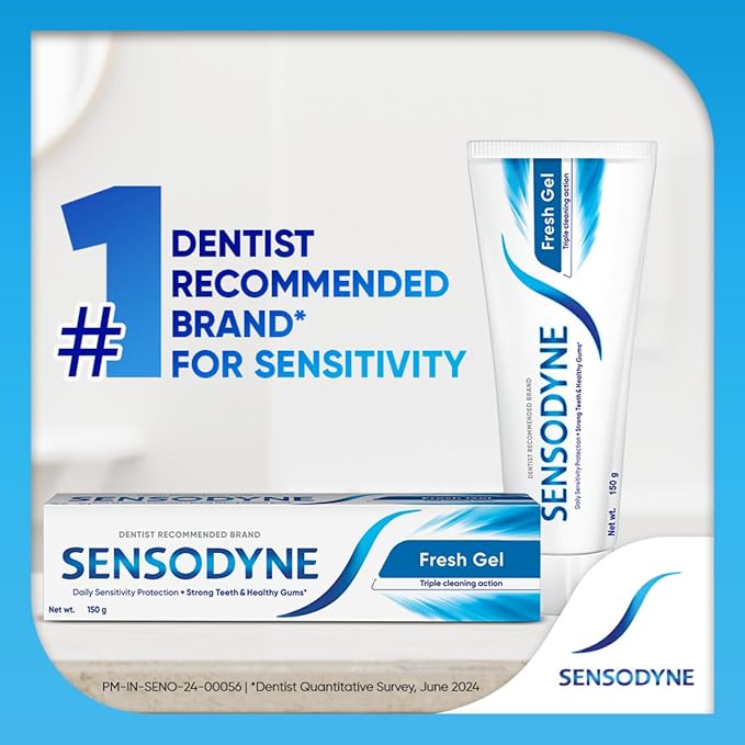 SENSODYNE FRESH GEL SENSITIVITY RELIEF TOOTHPASTE 150GM