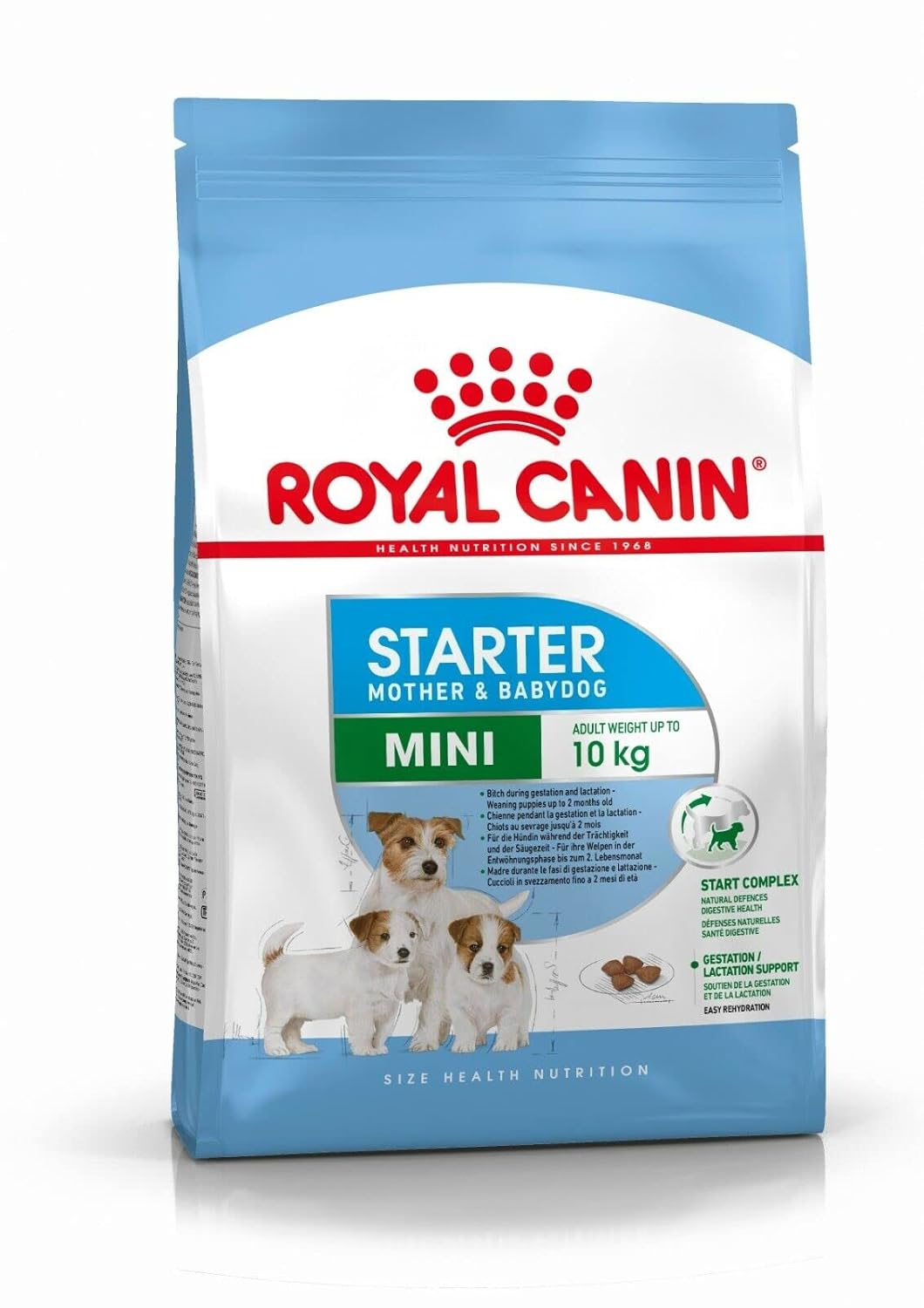 ROYAL CANIN ADULT & BABY MINI STARTER PELLET DOG FOOD, MEAT FLAVOUR, 4 KG
