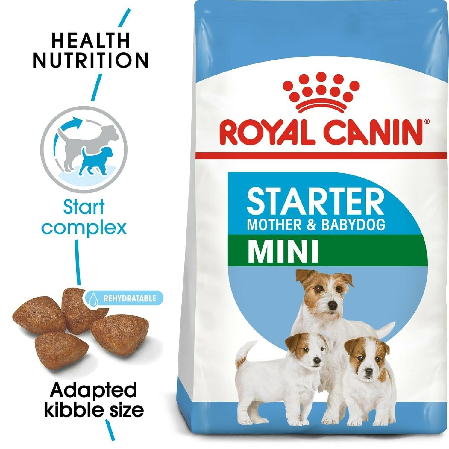 ROYAL CANIN ADULT & BABY MINI STARTER PELLET DOG FOOD, MEAT FLAVOUR, 4 KG