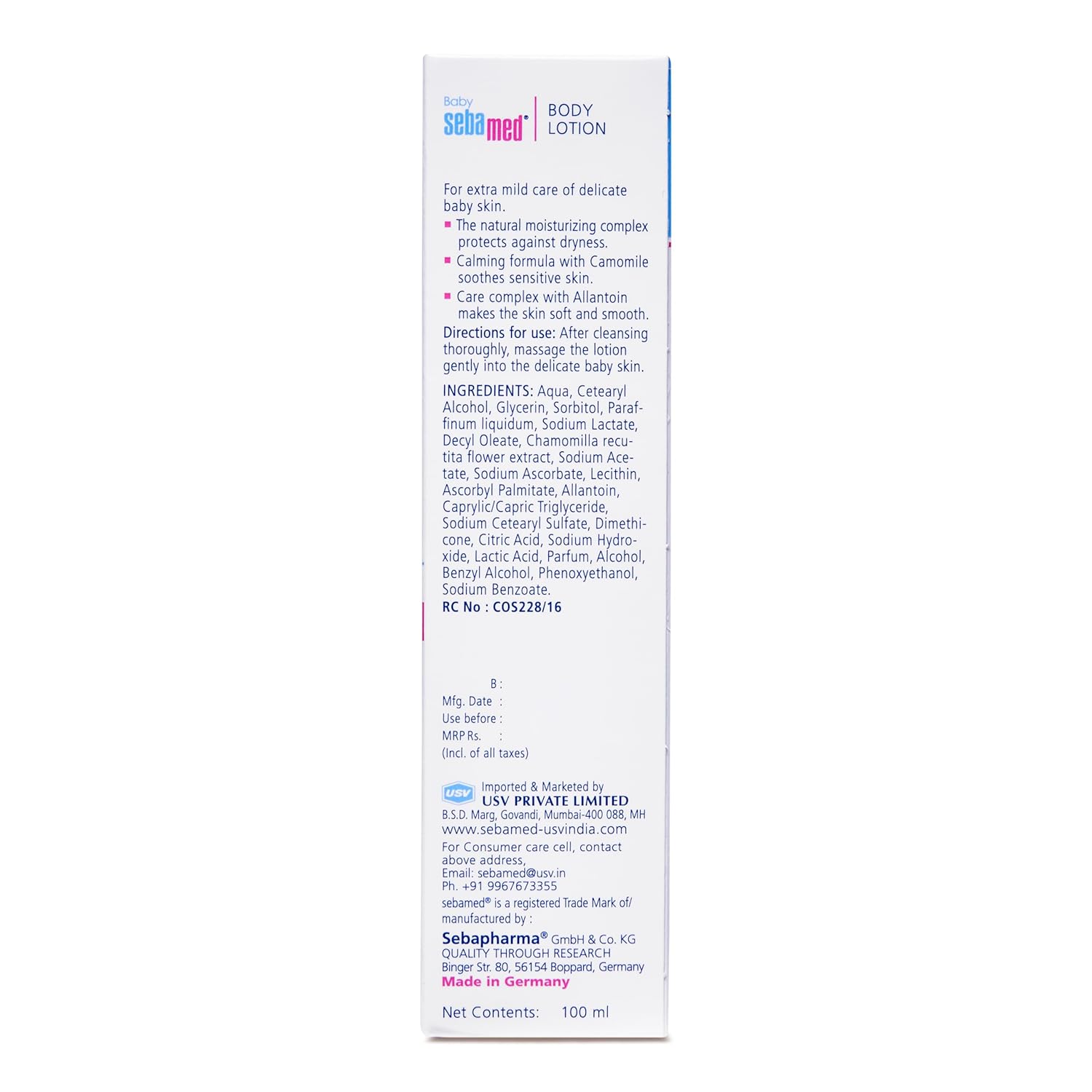 SEBAMED BABY BODY LOTION|PH 5.5|IDEAL FOR DRY SKIN|DAILY MOISTURISATION|100 ML