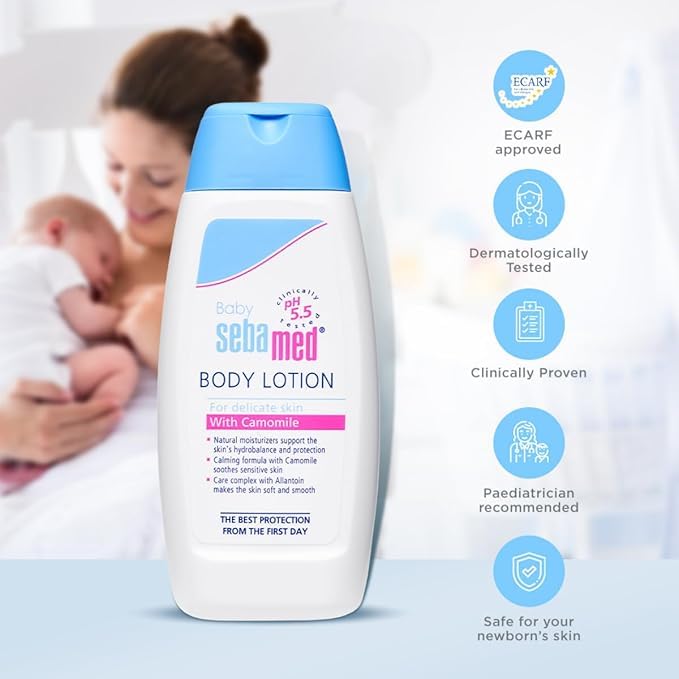 SEBAMED BABY BODY LOTION|PH 5.5|IDEAL FOR DRY SKIN|DAILY MOISTURISATION|100 ML