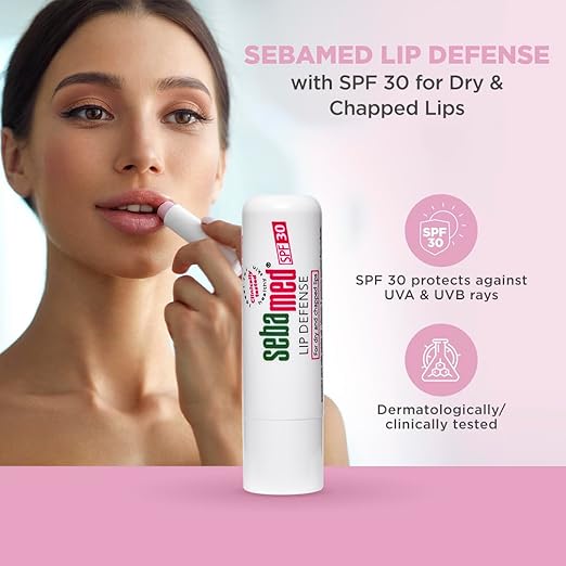 SEBAMED LIP DEFENSE LIP BALM WITH SPF 30 + VIT E | REGENERATES DRY, CHAPPED LIPS 4.8GM