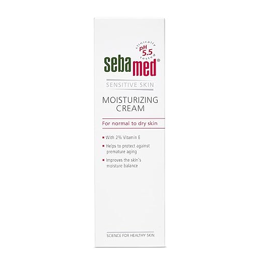 SEBAMED MOISTURIZING CREAM, PH 5.5, NORMAL TO DRY SKIN, WITH 2% VITAMIN E, 50ML