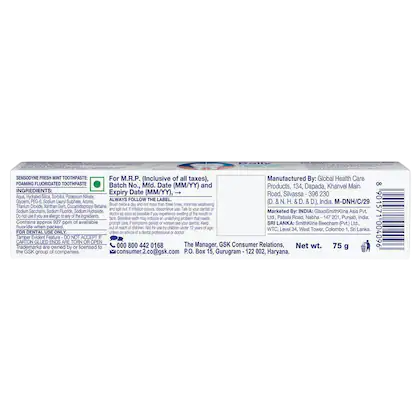 SENSODYNE FRESH MINT TOOTHPASTE 75GM