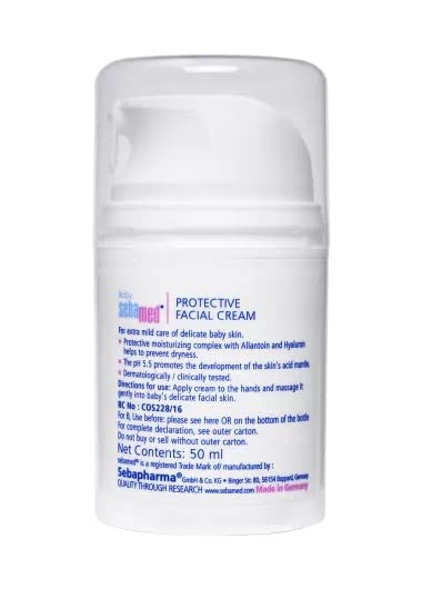 SEBAMED BABY PROTECTIVE FACIAL CREAM|PH 5.5| FACE CREAM|VITAMIN E FOR SOFT SKIN|50ML