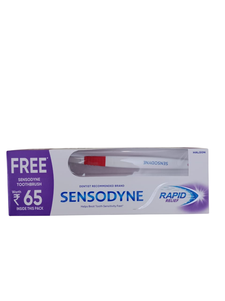 SENSODYNE FRESHNESS TOOTHPASTE - RAPID RELIEF 80GM (TOOTHBRUSH FREE)