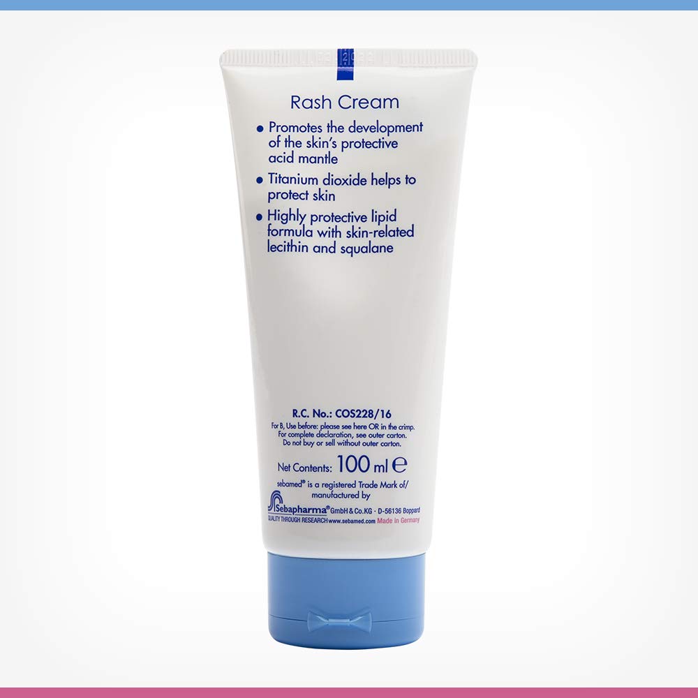 SEBAMED BABY RASH CREAM|PH 5.5|IDEAL FOR DIAPER RASHES| FASTER RASH HEALING |100 ML