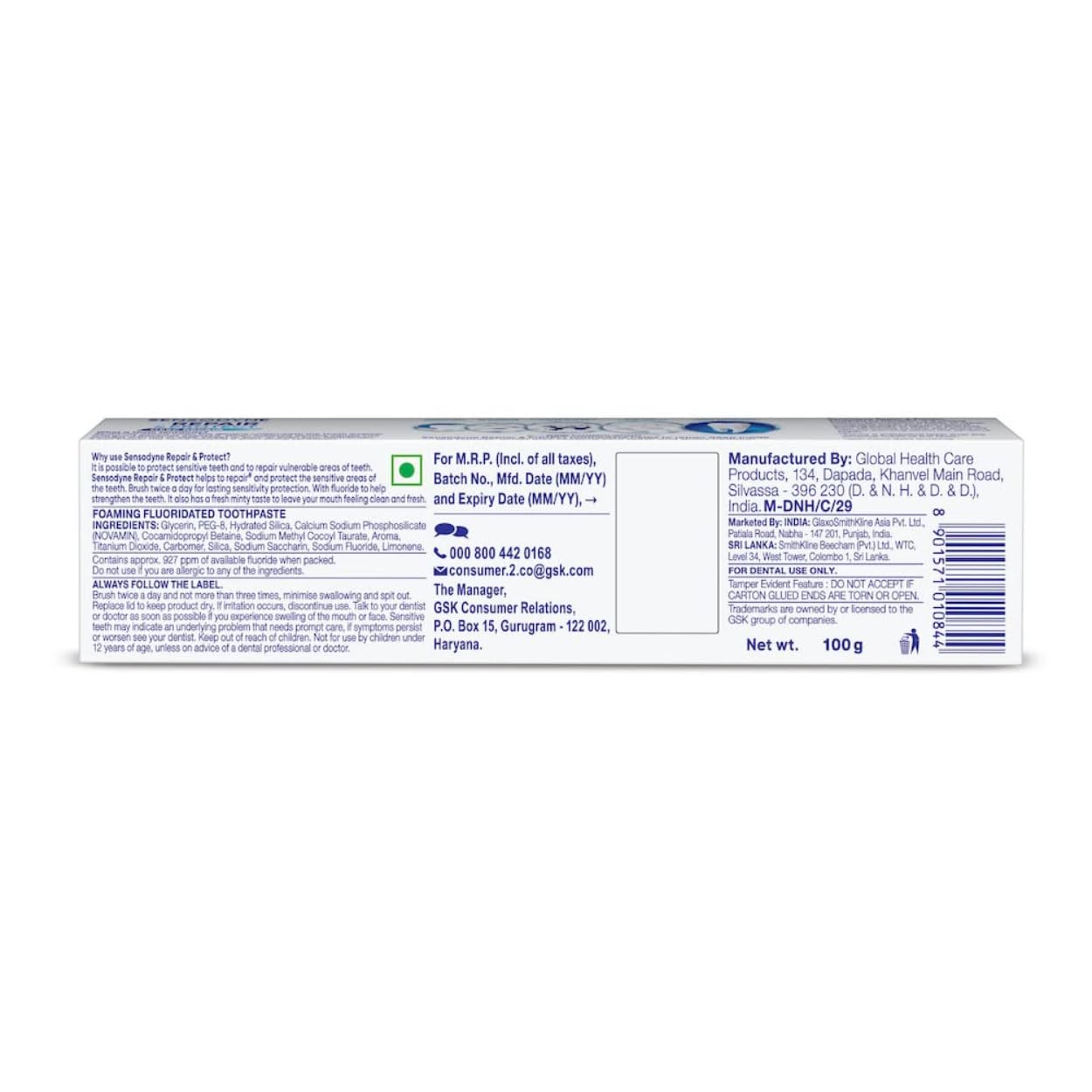 SENSODYNE REPAIR & PROTECT TOOTHPASTE 100GM