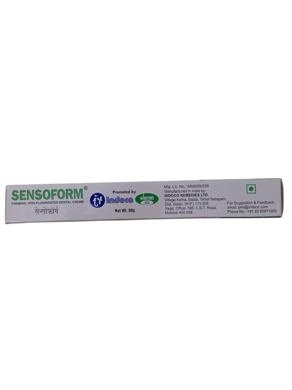 SENSOFORM MEDICATED DENTAL TOOTHPASTE 60GM