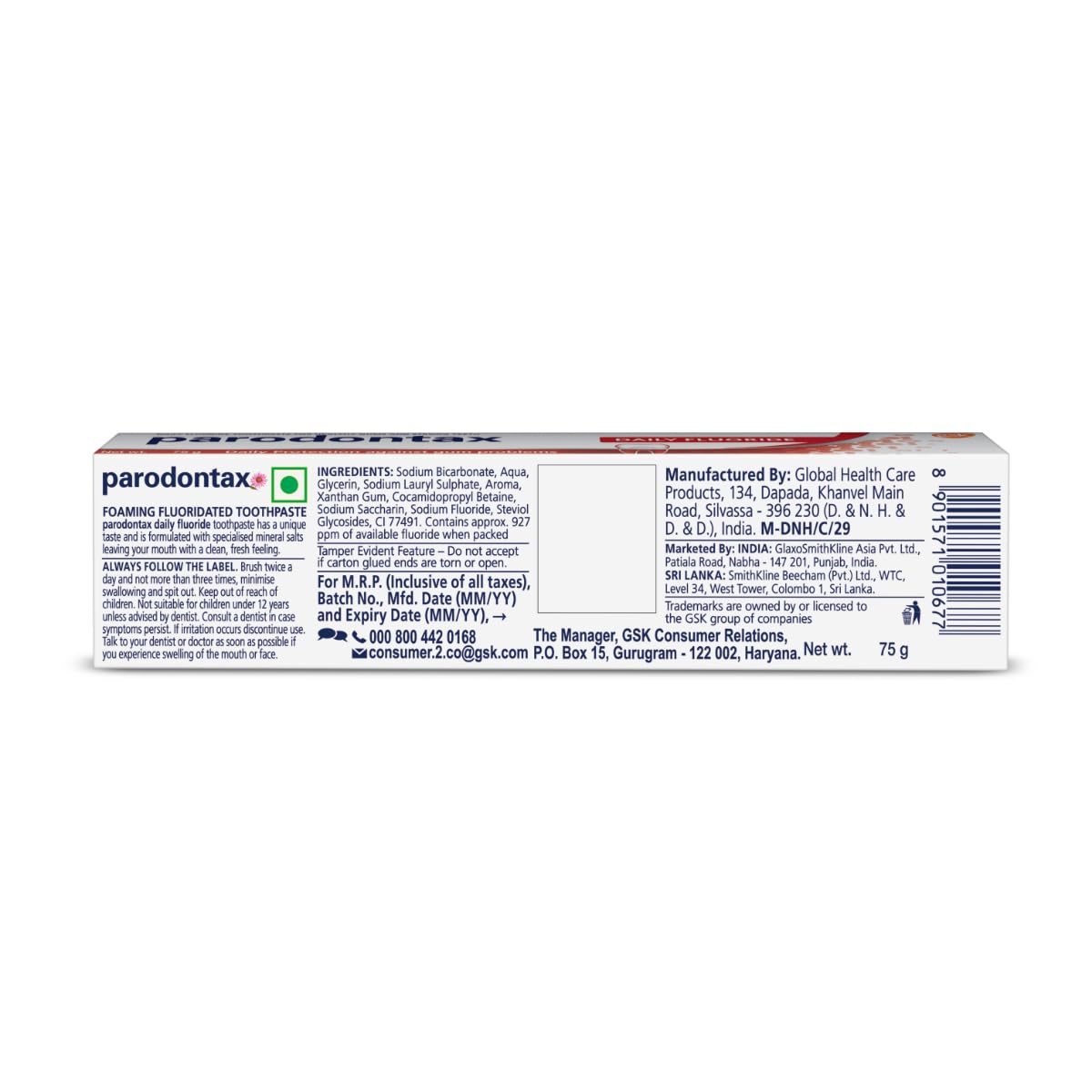 PARODONTAX FLUORIDE TOOTHPASTE 75GM
