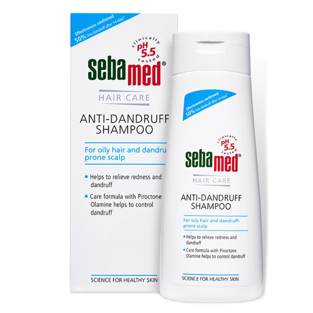 SEBAMED ANTI DANDRUFF SHAMPOO PH 5.5 | REDUCES DANDRUFF, SCALP ITCHING AND IRRITATION 200ML