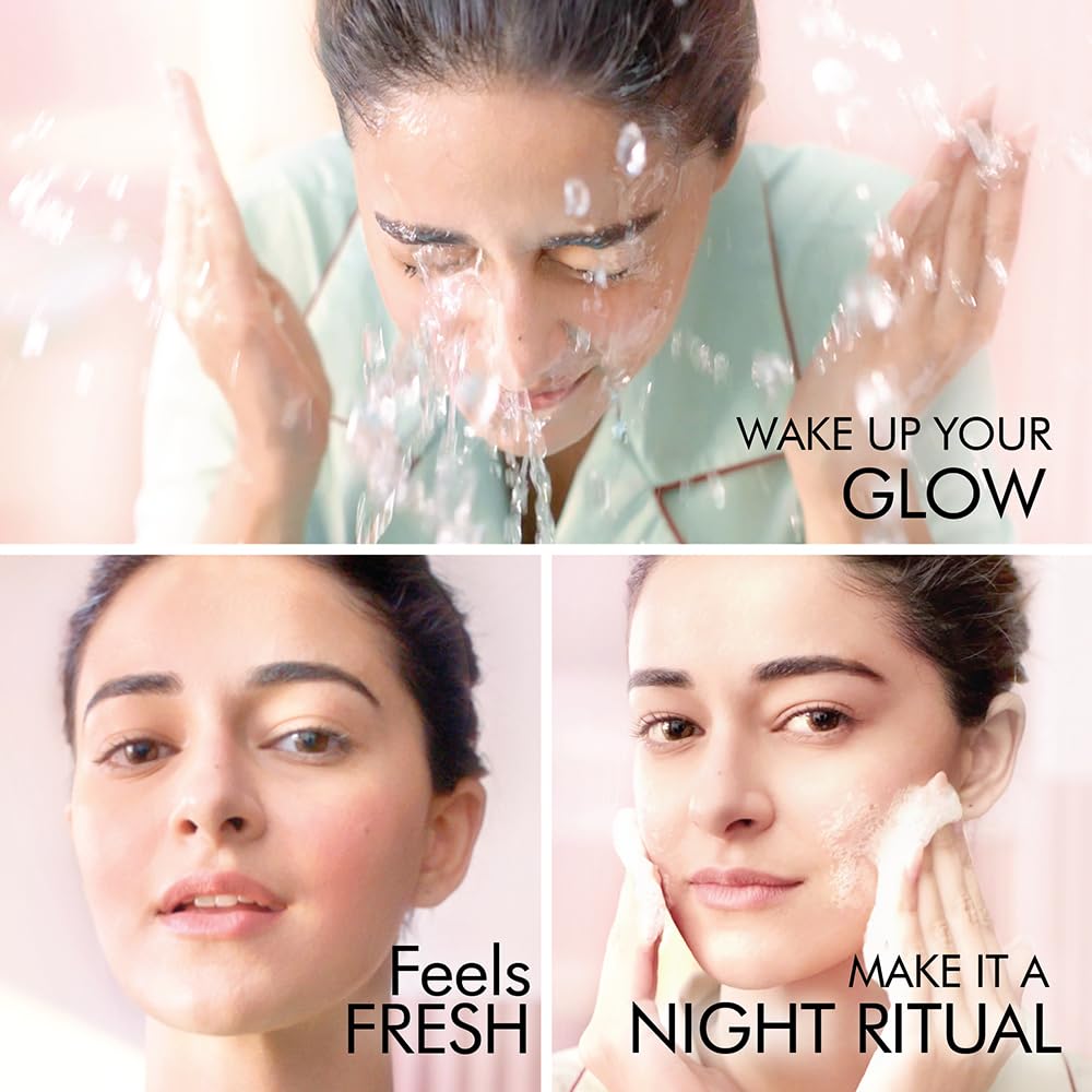 LAKME BLUSH & GLOW EXFOLIATING FACE WASH WITH VITAMIN C SERUM, REFRESHING 100ML